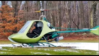 RotorWay Scorpion-II/145 helicopter hovering