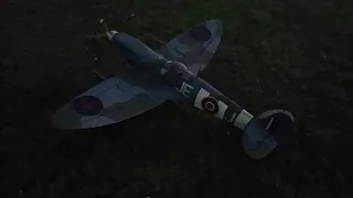 Flightline spitfire at dawn.