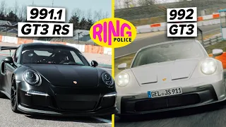 Der große GT3 Vergleich - GT3 Cup Vs. 992 GT3 Vs. 991.1 GT3 RS | RING POLICE