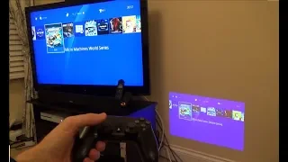 Portable Gaming via Projector & Wireless HDMI