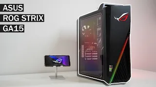 Unboxing Asus ROG Strix GA15 - Best Budget Gaming Desktop PC With Game Test - ASMR