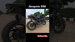 installing akrapovic R1M Exhaust in Bajaj Pulsar RS200 || perfect downshift #shorts #exhaust #rs200