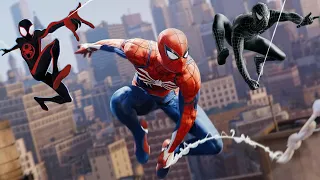 5 MCU Suits in Spider-Man 2 NO HUD Free Roaming Play - PS5