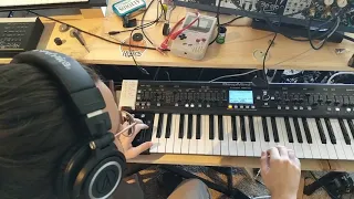 Hardware Synth Jam // Short Sketch // Deepmind 12, MPC 1000, D-05,