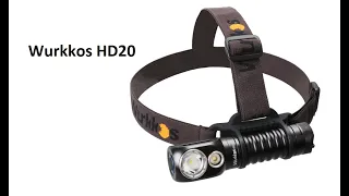 Review flashlight Wurkkos HD20 - how it works