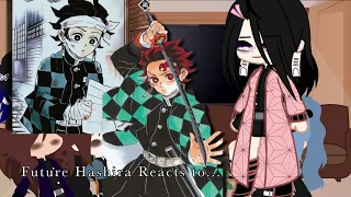 []Future Hashira Reacts to...[]1/2[]Tanjiro[]REPOST[]!!Manga Spoilers!![]Demon King Tanjiro AU[]