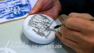 Production process Delft Blue coin holder