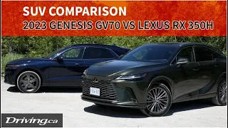 2023 Genesis GV70 vs Lexus RX 350h | SUV Comparison | Driving.ca