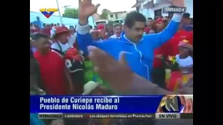 Maduro bailando cumbia.