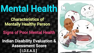 Mental Health | Signs of Poor Mental Health | Characteristics of Mentally Healthy Person | Arpit PSM