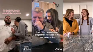 My parent's reaction to my fake morning routine | TikTok