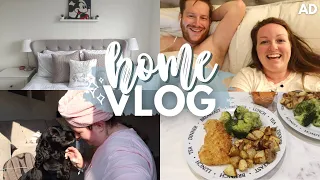 HOME VLOG! 🏡 cooking, starting the utility room renovation & bank holiday at home AD