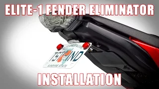 How install an Elite-1 Fender Eliminator on a 14-16 Yamaha FZ-09 by TST Industries