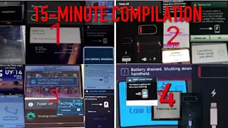 Battery Low & Battery Empty Alert Collection 15-Minute Compilation!