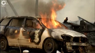 В Ленинском районе Новосибирска случился пожар. Огонь уничтожил деревянный дом и машину