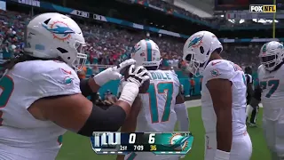 Jaylen Waddle scores 1st TD of 2023 & funny celebration