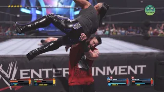 Kevin Owens, Sami Zayn vs Damian Priest, Finn Balor Undisputed Tag Championship WWE 2K