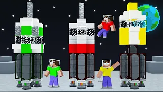 We BUILT ROCKETS And Went To SPACE In MINECRAFT! (Insane)