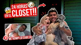 24 HORAS ENCERRADOS en CLOSET con CACHITO Y PRINCESA 🐶 Final Traumático!😱