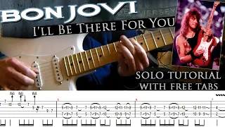 Bon Jovi - I'll Be There For You guitar solo lesson (with tablatures and backing tracks)