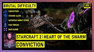 Starcraft 2: Heart of the Swarm - Conviction - Brutal Difficulty - All Achievements & Bonus