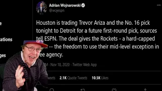 REACTING TO DETROIT PISTONS TRADE FIRST ROUND DRAFT PICK FOR TREVOR ARIZA!