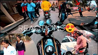 Public Reaction on my continental GT 650 | RED ROOSTER EXHAUST REACTION 🔥🔥
