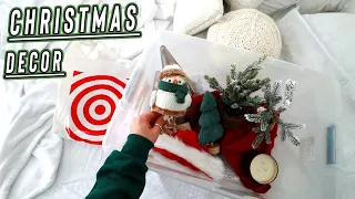 target christmas decor + decorating my room for christmas! vlogmas day 6