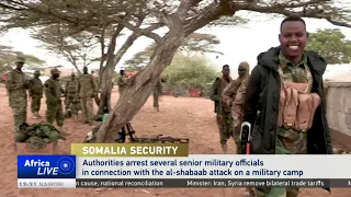 14 military officers in custody following al-Shabaab suicide attack in Mogadishu