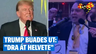 Trump buades ut – ilskan: ”Dra åt helvete”