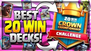 BEST 20 WIN CHALLENGE DECKS!! Top 5 Best CCGS Winning Decks - Clash Royale Strategy
