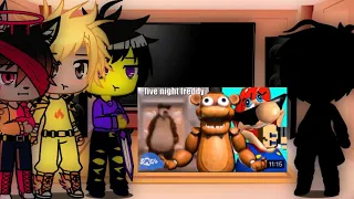 Brokken, Jace and Christian react to Fnaf games be like with a new character!