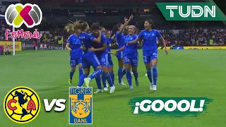 ¡DOBLETE DE FISHEL! Está sola y la firma | América 0-2 Tigres | Campeón de Campeones Femenil | TUDN