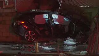 Vehicle Slams Into Building | Pacoima