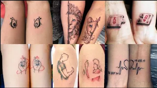 💕 Couples tattoo design !! Couples Tattoo Idea 💡 Couples Tattoo Studio #coupletattoo