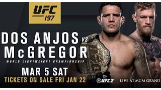 UFC 197 Conor McGregor vs Rafael dos Anjos. First promo. Red panties, bum life, notorius