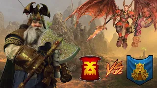Anti Large Against...DWARFS? Khorne vs Dwarfs | Total War Warhammer 3