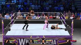 WWE 2K15 Aj lee vs Natalya vs Nikki vs Brie vs Naomi vs Tamina Divas championship Match