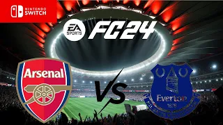 EA SPORTS FC 24 Nintendo Switch Arsenal vs Everton Gameplay