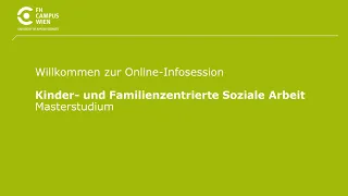 Infosession Masterstudium Kinder- und Familienzentrierte Soziale Arbeit | FH Campus Wien