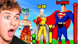 BECKBROS React to GOKU vs SUPERMAN vs ONE PUNCH MAN Power Levels