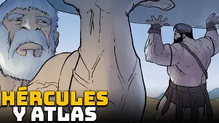 Hércules y Atlas - El titán Atlas intenta engañar a Hércules - Los 12 Trabajos de Hércules #11