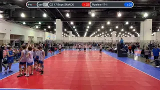 Pipeline 17-1 vs C2 17 Boys SMACK, 2021-11-20, Third Coast Invitational - Day 1, Match 2, 2nd Set