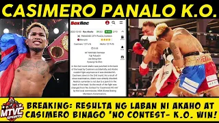 BREAKING: CASIMERO Panalo via Knockout kay AKAHO! Binaliktad ang 'No Contest'