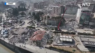 Drone Footage Shows Turkey's Hatay Before and After Quake Devastation