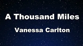 Karaoke♬ A Thousand Miles - Vanessa Carlton 【No Guide Melody】 Instrumental