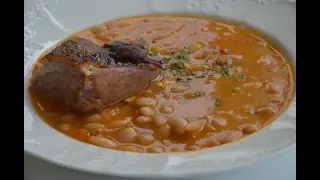 Grah sa Suhim Rebrima Bean Soup with Smoked Ribs - Sašina kuhinja