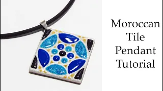 DIY Polymer Clay Tutorial: Moroccan Tile Pendant Tutorial