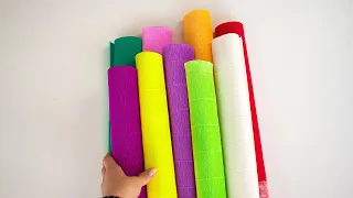 4 ideas: Gifts and crafts from crepe paper for Valentine's Day February 14th.