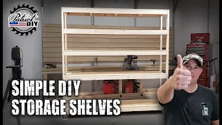 Simple DIY Garage Storage Shelves